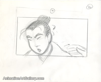 Storyboard of Mulan from Mulan