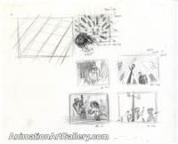 Storyboard of the Little Matchgirl and some people from The Little Matchgirl