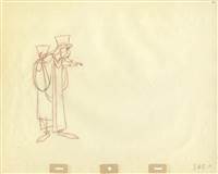 Original Production Drawing of King Stefan from Sleeping Beauty