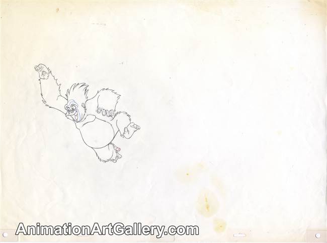 Production Drawing of Terk from Tarzan