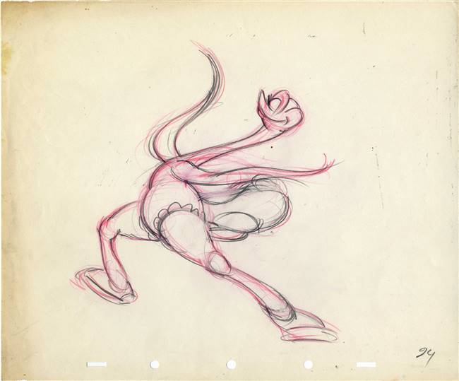 Production Drawing of Mlle. Upanova from Fantasia (1940)