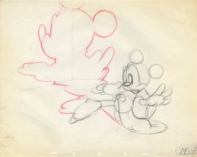 Original Production Art of Mickey Mouse from Fantasia (1940)