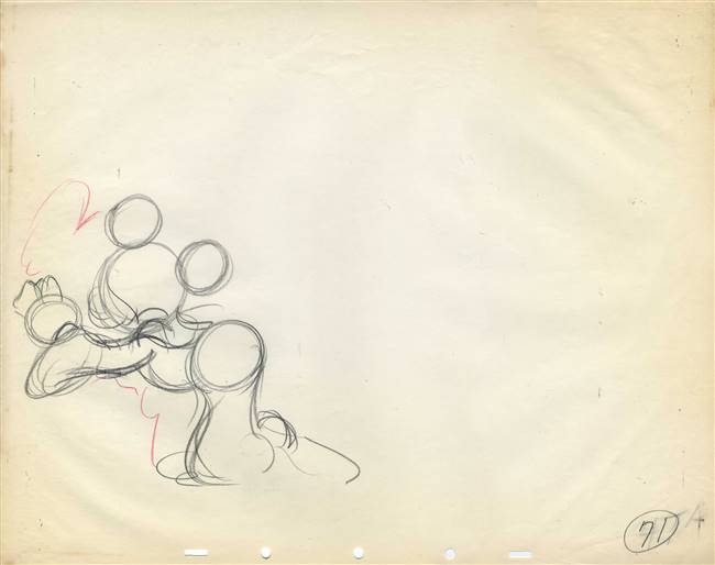 Original Production Drawing of Mickey Mouse from Fantasia (1940)