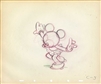 Original Production Drawing of Minnie Mouse from Walt Disney Studios (1940s)