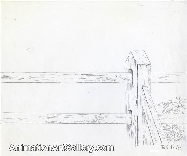 Layout Drawing from Winnie the Pooh and a Day For Eeyore