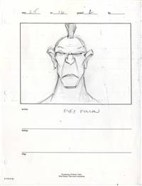 Original Storyboard Drawing of Uti from Pocahontas II: Journey to a New World (1998)