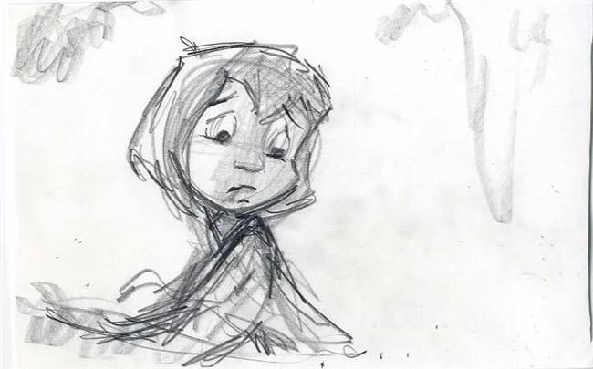 Original Storyboard Drawing of Mowgli from Jungle Book II (2003)