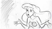 Original Storyboard Drawing of Ariel from Little Mermaid: Ariel's Beginning (2008)