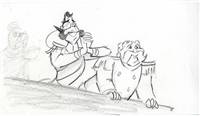 Original Storyboard of the Grand Duke and King from Cinderella III: A Twist in Time (2007)