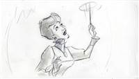 Original Storyboard of the Wicked Stepmother from Cinderella III: A Twist in Time (2007)