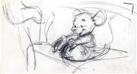 Original Storyboard Drawing of Roo from Pooh's Grand Adventure: The Search for Christopher Robin (1997)