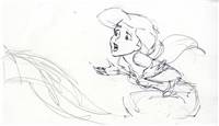 Original Storyboard of Ariel from Little Mermaid: Ariel's Beginning (2008)