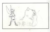 Original Production Storyboard Drawing of Tinkerbell from a Tinkerbell Film (2000s/10s)