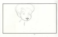 Original Production Storyboard Drawing of Tinkerbell from a Tinkerbell Film (2000s/10s)