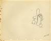 Original Production Drawing of Brer Bear from Song of the South