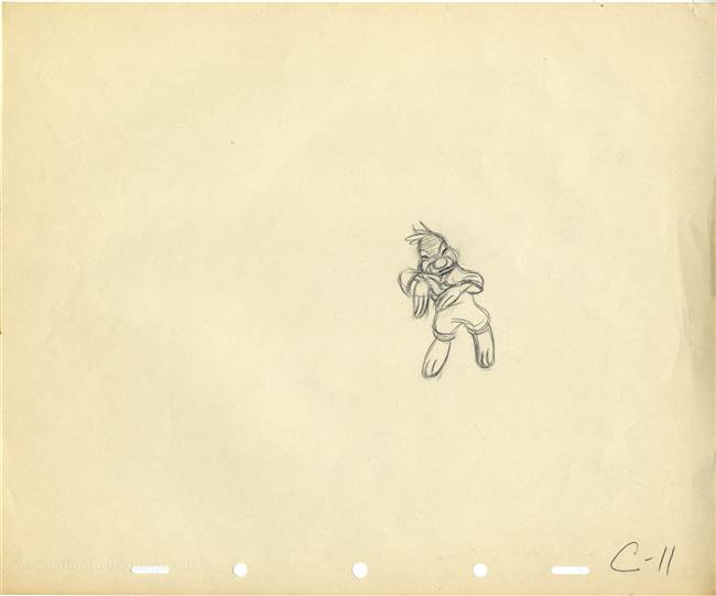 Original Production Drawing of Brer Rabbit from Song of the South