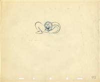 Original Production Drawing of Salty the Seal from Disney