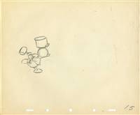 Original Production Drawing of Donald's Nephews from Disney