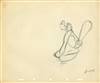 Original Production drawing of Brer Bear from Song of the South (1946)
