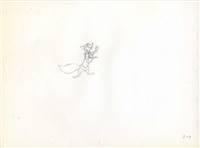 Original Production Drawing of Robin Hood from Robin Hood (1973)