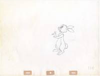Original Production Drawing of Rabbit from The Many Adventures of Winnie the Pooh (1977)