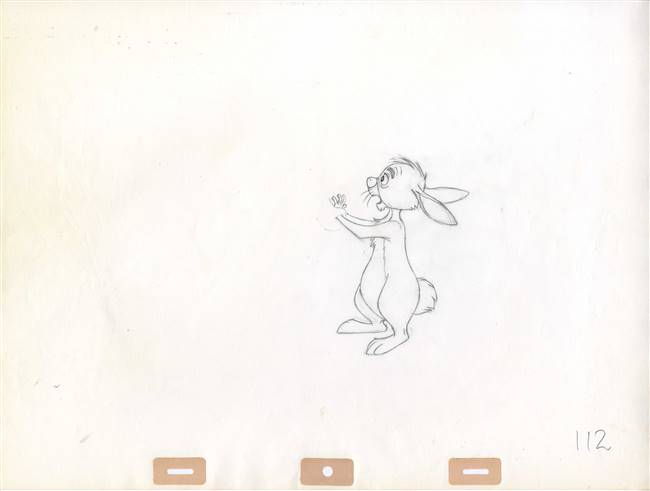 Original Production Drawing of Rabbit from The Many Adventures of Winnie the Pooh (1977)