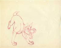 Original Production drawing of Tramp from Lady and the Tramp (1955)