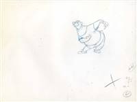 Original Production Drawing of Little John from Robin Hood (1973)