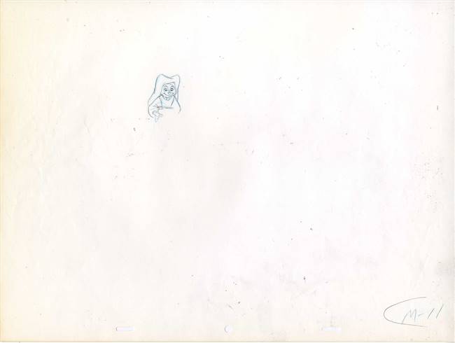 Original Production Drawing of Maid Marian from from Robin Hood (1973)