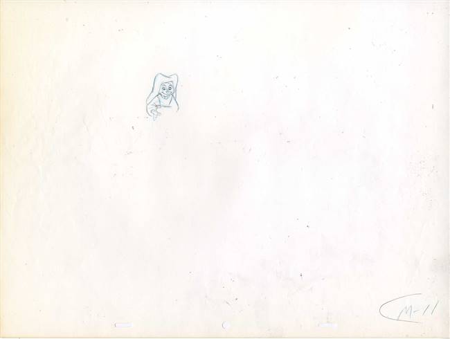 Original Production Drawing of Maid Marian from from Robin Hood (1973)