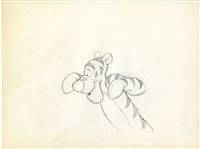 Original Production Drawing of Tigger from Winnie the Pooh and Tigger, Too (1977)