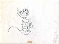 Original Production Drawing of Robin Hood from Robin Hood (1973)