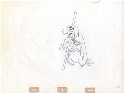 Original Production Drawing of Nutsy from Robin Hood (1973)