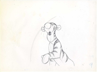 Original Production Drawing of Tigger from Winnie the Pooh and Tigger, Too (1977)