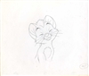 Original Production Drawing of Oliver from Oliver and Company (1988)