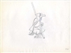 Original Production Drawing of Nutsy from Robin Hood (1973)