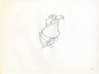 Original Production Drawing of Little John from Robin Hood (1973)