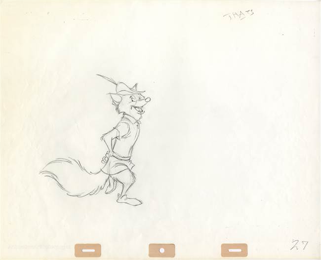 Production Drawing of Robin Hood from Robin Hood