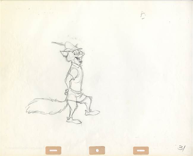 Production Drawing of Robin Hood from Robin Hood