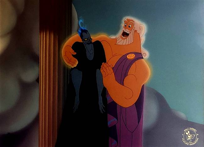 Hades and Zeus Employee-Exclusive Limited Edition Cel from Hercules (1997)