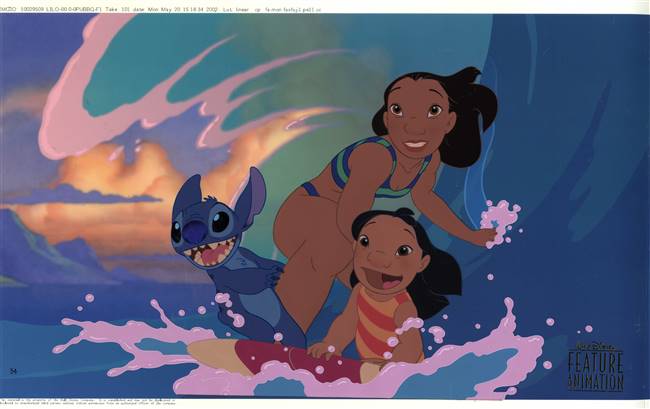 Lilo and Stitch Walt Disney Employee Exclusive Limited Edition Cel