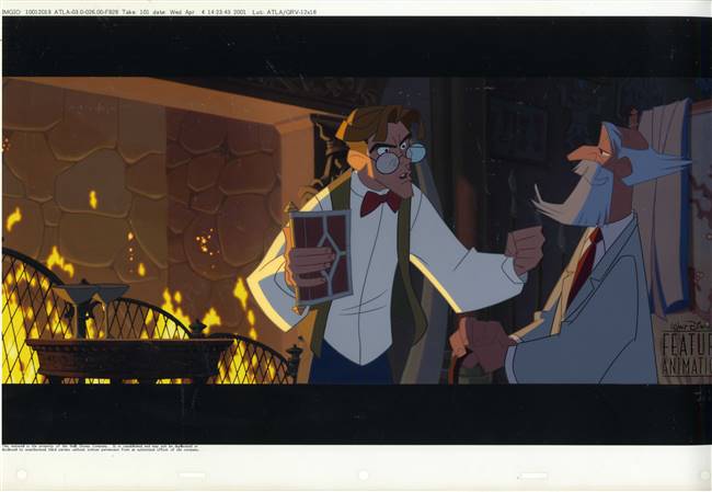 Atlantis Walt Disney Employee Exclusive Limited Edition Cel