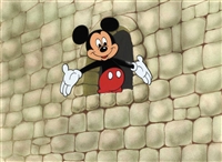 Original Production Background and Production Cel of Mickey Mouse from Disney TV