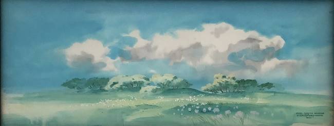 Original Production Background from Winnie the Pooh and the Honey Tree (1966)