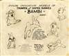 Original Photostat of Thumper and Sister Bunnies from Bambi (1942)