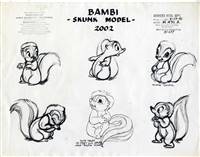 Original Photostat of Flower from Bambi (1942)