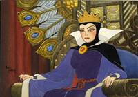 Original Toby Bluth Watercolor Painting of the Evil Queen (2005) Signed by Toby Bluth
