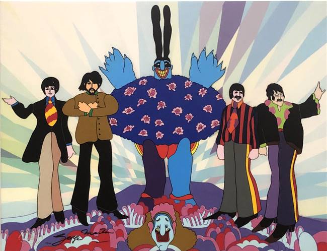 "Love, Love, Love" Original Yellow Submarine Limited Edition Cel