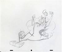 Original Publicity Drawing of Scooby Doo