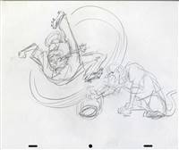 Original Publicity Drawing of Scooby Doo